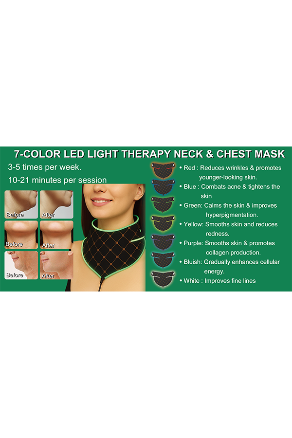 7-Color LED Light Therapy Neck & Chest Mask