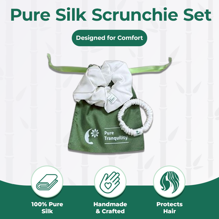 Silk Scrunchies Set